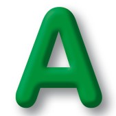 Opblaasletter Groen (A-Z)