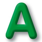 Opblaasletter Groen (A-Z)